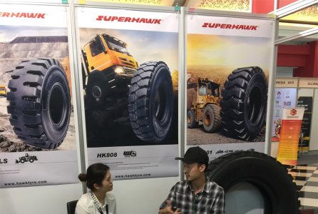 SUPERHAWK tyre made first appearance in Indonesia Tyre Show